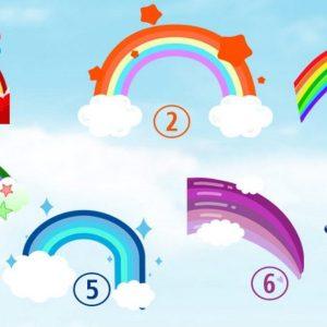 Pasirinkite vaivorykštės spalvą ir sužinokite šį bei tą apie save