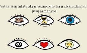 Testas: išsirinkite akį ir sužinokite, ką ji atskleidžia apie jūsų asmenybę