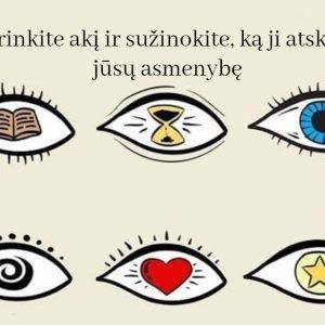 Testas: išsirinkite akį ir sužinokite, ką ji atskleidžia apie jūsų asmenybę