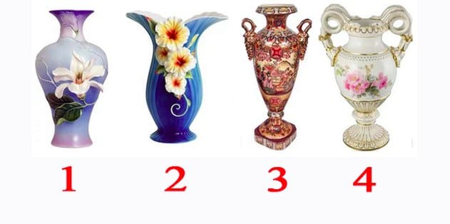 Testas: pasirinkite vazą