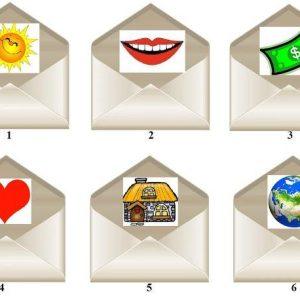 Testas: pasirinkite voką ir skaitykite jums skirtą Visatos žinutę!