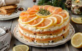 Upėtakio užkandis be kepimo – elegantiškas tortas šventėms