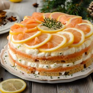 Upėtakio užkandis be kepimo – elegantiškas tortas šventėms