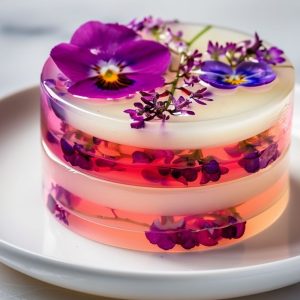 Pieno želė su gėlių raštu – kaip pasigaminti spalvingą desertą namuose