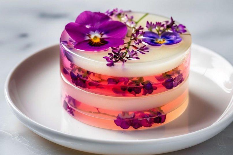 Pieno želė su gėlių raštu – kaip pasigaminti spalvingą desertą namuose