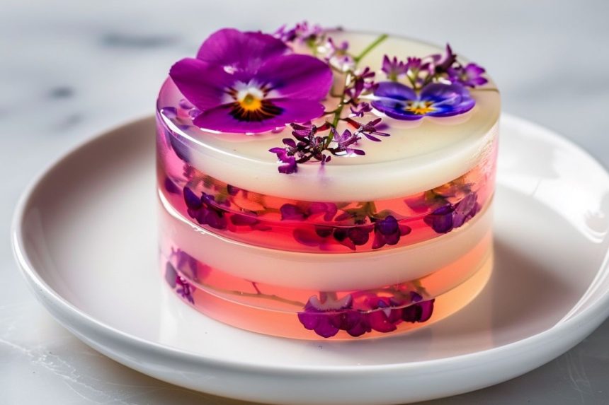 Pieno želė su gėlių raštu – kaip pasigaminti spalvingą desertą namuose