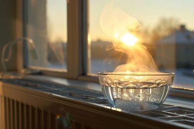 Kodėl žiemą reikia pastatyti vandens dubenį kambaryje. Optimalus oro drėgmės lygis namuose