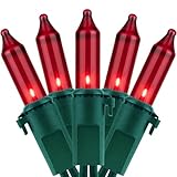 Raudonos Kalėdinės girliandos