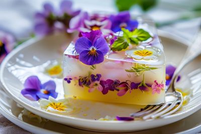 Pieno želė su gėlių raštu – kaip pasigaminti spalvingą desertą namuose – Skaidrios želės paruošimas