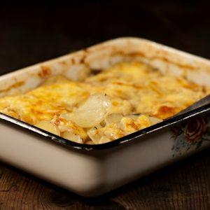 Bulvių griežinėliai grietinėlėje