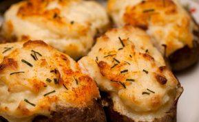 Du kartus keptos bulvės