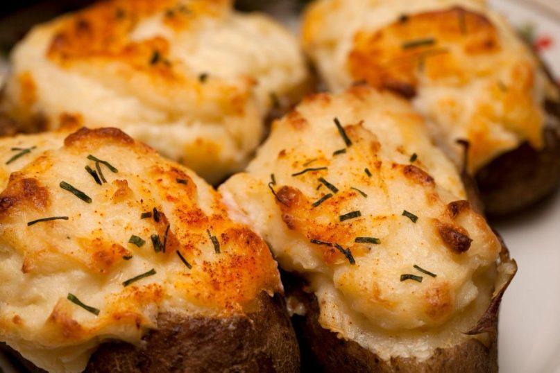 Du kartus keptos bulvės