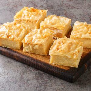 Galaktoboureko su apelsinų sirupu