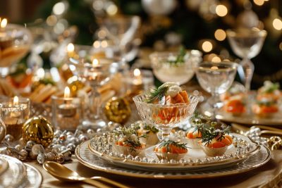 Šventinių patiekalų dekoravimas: 15 kūrybiškų idėjų Naujųjų metų stalui – Elegantiškas užkandžių servavimas specialiuose induose

