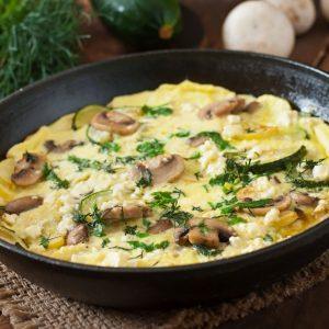 Grybų fritata