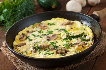 Grybų fritata