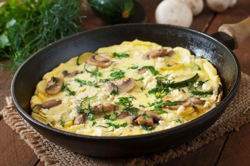 Grybų fritata