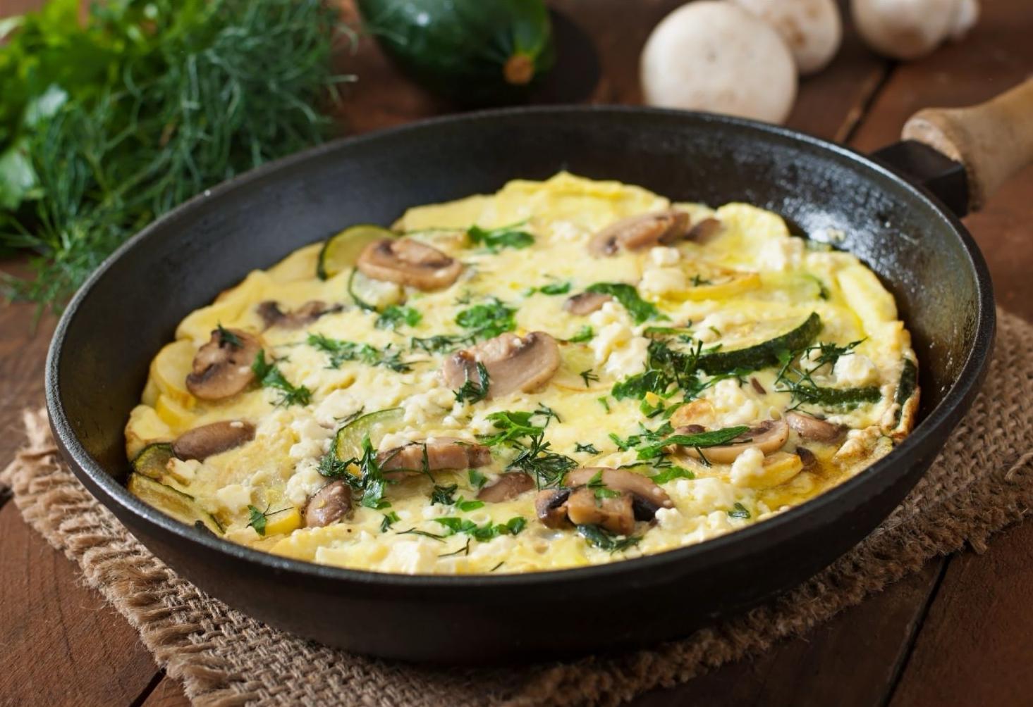 Grybų fritata – gardiems pusryčiams