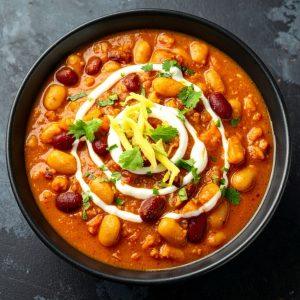 Meksikietiškas pupelių troškinys