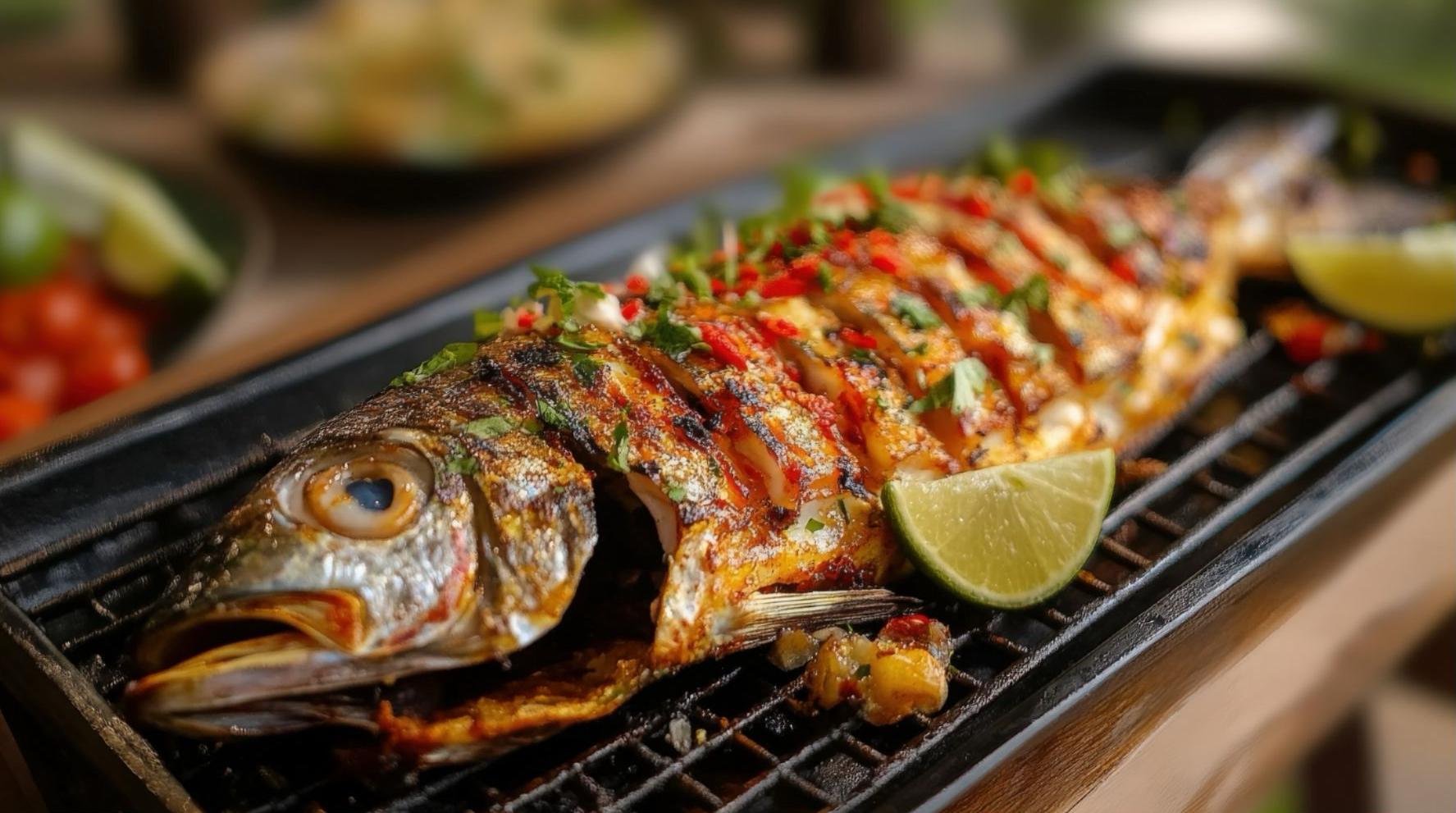 Su pankoliu ir žolelėmis grilinta žuvis – pasakiškai gardus ir šventiškas Kūčių patiekalas