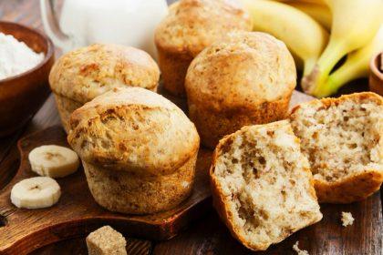 Sveikesni bananiniai keksiukai