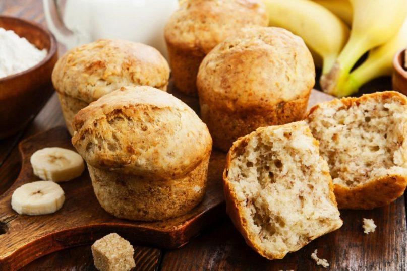 Sveikesni bananiniai keksiukai