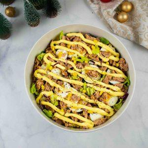 Šventiškos tuno ir daržovių salotos