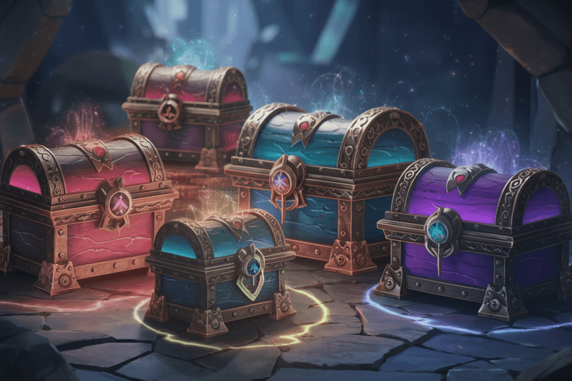 Testas su skryniomis: pasirinkite ir sužinokite savo likimą