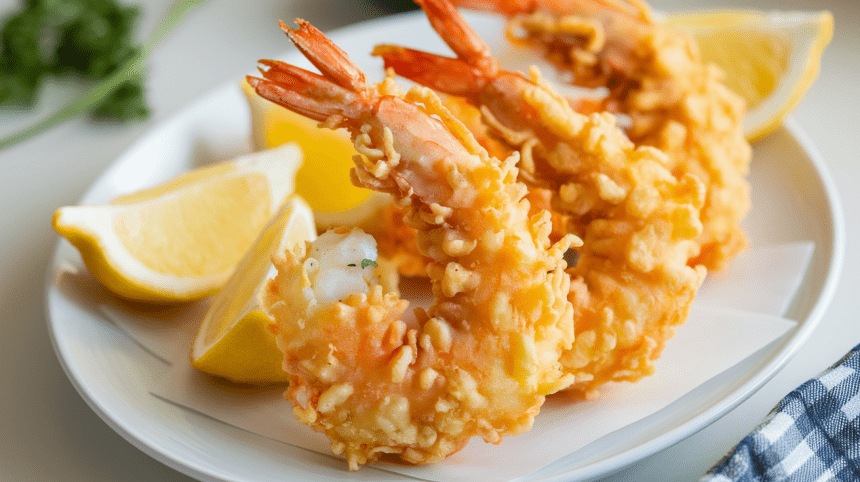 Auksinės krevetės tešloje – neatsispiriamai skanus receptas namų virtuvėje