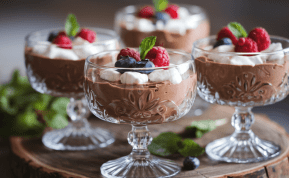 Šokoladiniai putėsiai su varške - lengvas ir sveikas desertas namų sąlygomis