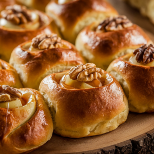 Bandelės su obuoliais ir medumi – aromatingas naminis desertas