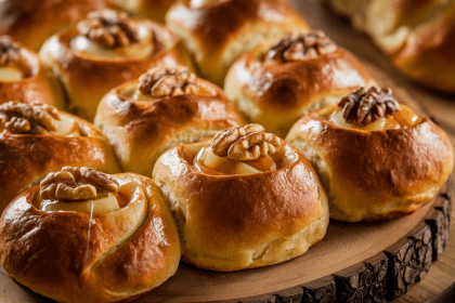 Bandelės su obuoliais ir medumi – aromatingas naminis desertas