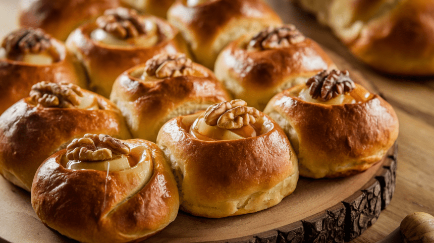 Bandelės su obuoliais ir medumi – aromatingas naminis desertas