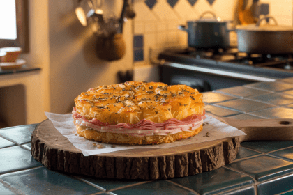 Bulvių pyragas su sūriu ir kumpiu - itališkas skonis namų virtuvėje