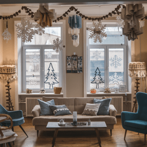 7 genialūs būdai papuošti namus Naujųjų metų šventei savo rankomis