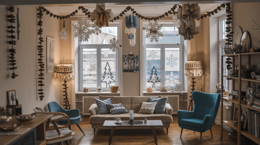 7 genialūs būdai papuošti namus Naujųjų metų šventei savo rankomis