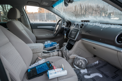 Ko negalima palikti mašinoje žiemą: 5 daiktai, kurie gali sugesti ar sukelti problemų