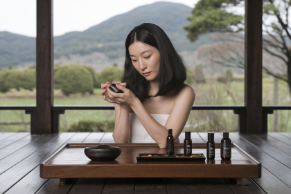 Japoniškas šampūnas nuo žilų plaukų: juodųjų sezamų paslaptis