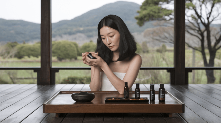 Japoniškas šampūnas nuo žilų plaukų: juodųjų sezamų paslaptis