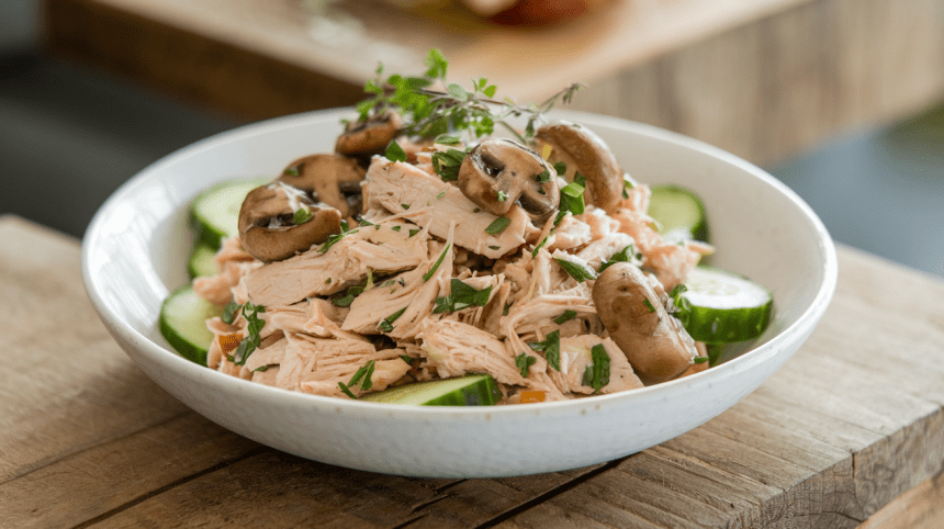 Rūkytos vištienos salotos per 5 minutes - receptas visai šeimai