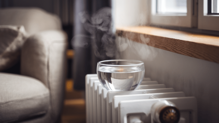 Kodėl žiemą reikia pastatyti vandens dubenį kambaryje