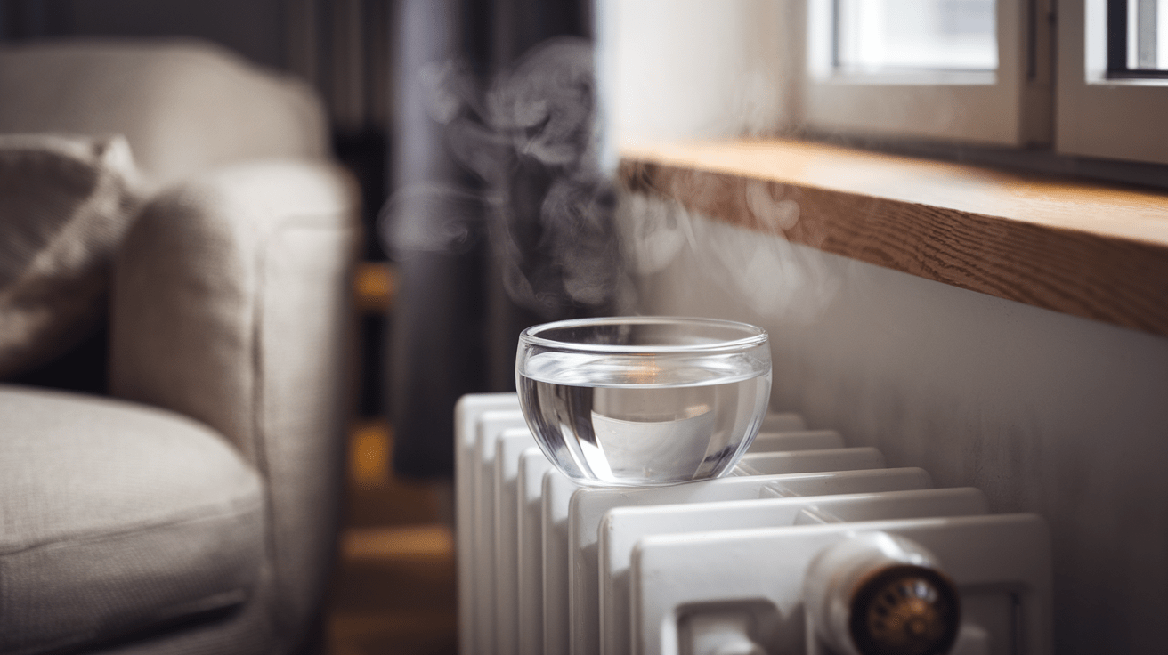 Kodėl žiemą reikia pastatyti vandens dubenį kambaryje