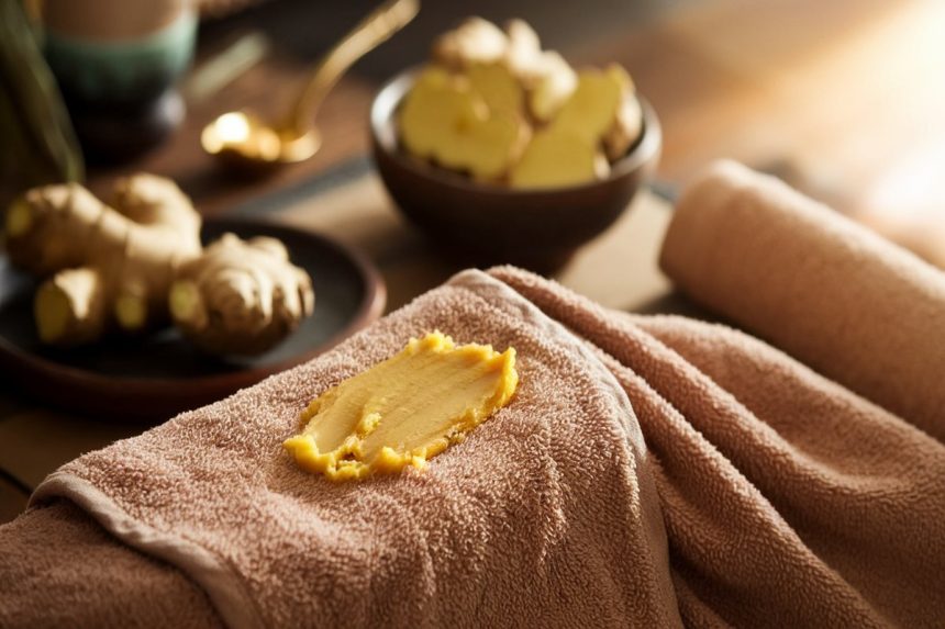 Imbiero kompresas nuo kosulio – natūralus būdas palengvinti kvėpavimo simptomus