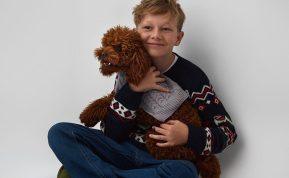 Saugios kalėdinės dekoracijos namams su šunimi ir kate: eglutė, lemputės ir dovanos