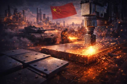 Kol Vakarai viską stabdo, Kinijos šarvinio plieno gamyklos kaista