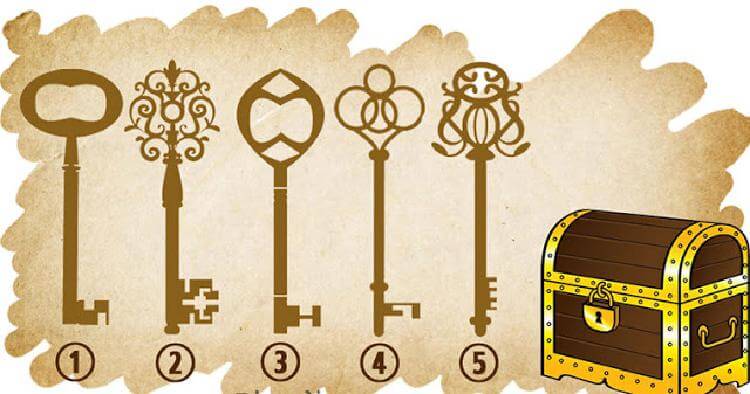 Pasirinkite raktą, kuris atrakins skrynią: ką sako jūsų pasirinkimas apie jus?