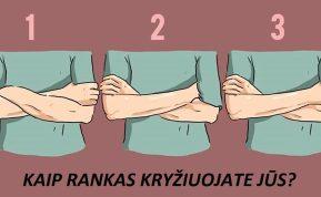 Rankų kryžiavimas pasako daug apie jūsų charakterį
