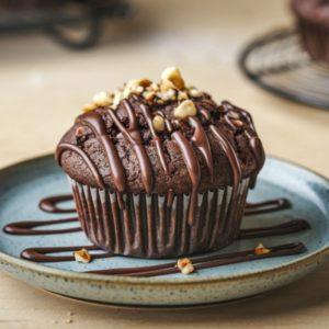 Šokoladiniai keksiukai prie kavos