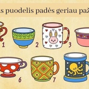 Testas: pasirinktas puodelis padės geriau pažinti save