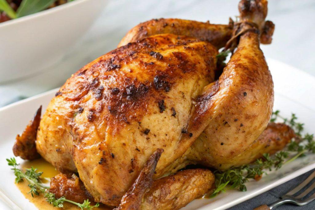 Tokiu būdu paruošta vištiena tobulai tiks bet kokiai progai! Nuostabaus skonio įdaras. Orkaitėje kepta vištiena su kepenėlių įdaru